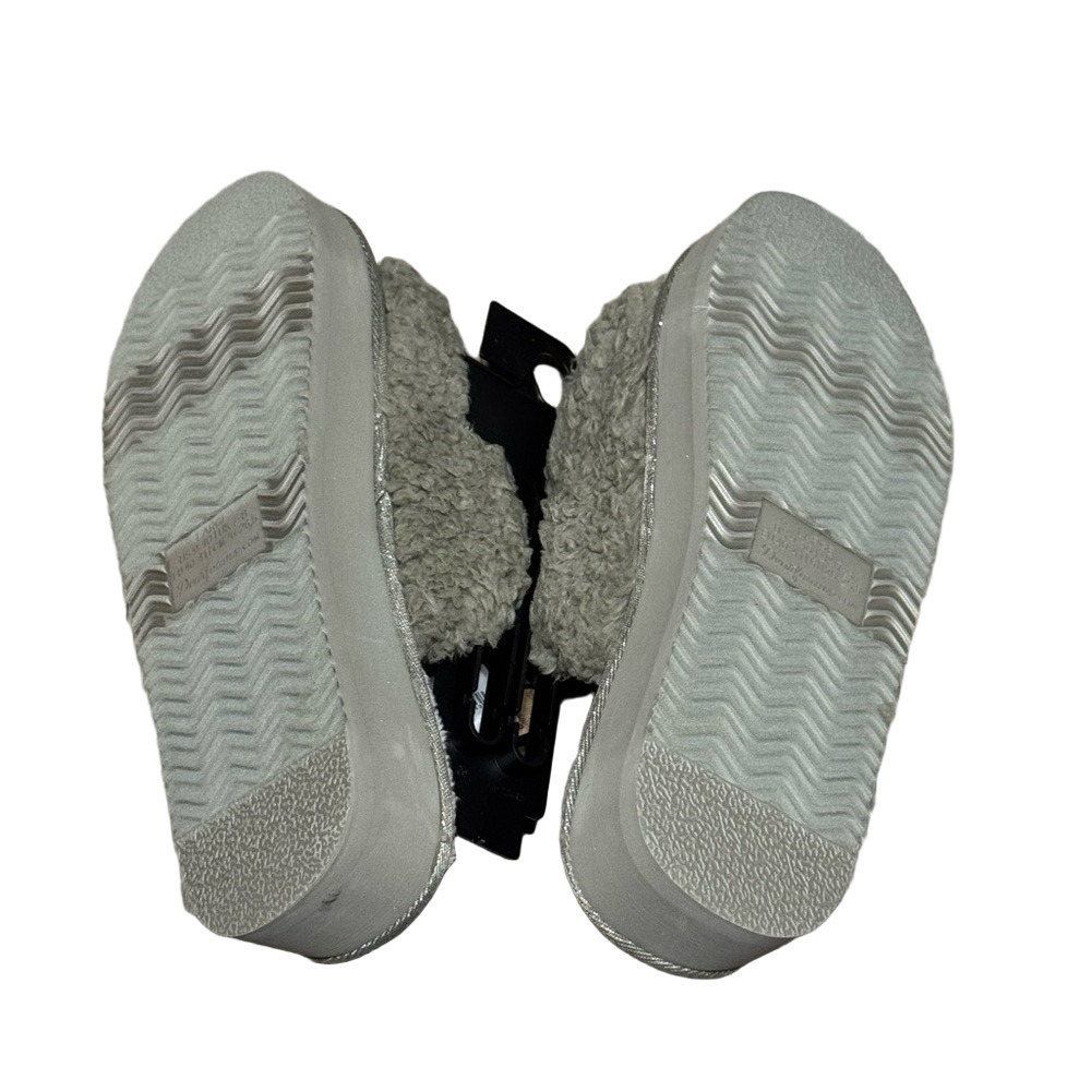 Dearfoams Cozy Gray and Cream Slippers Women Size 9-10 L - Picture 5 of 6